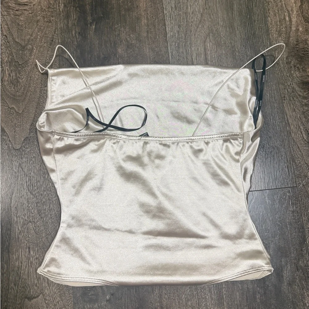 Forever 21 Cream Satin Bodysuit - Picture 2 of 2